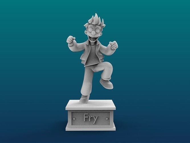 Fry Cartoon Figure Print 3D Printer 3D print model