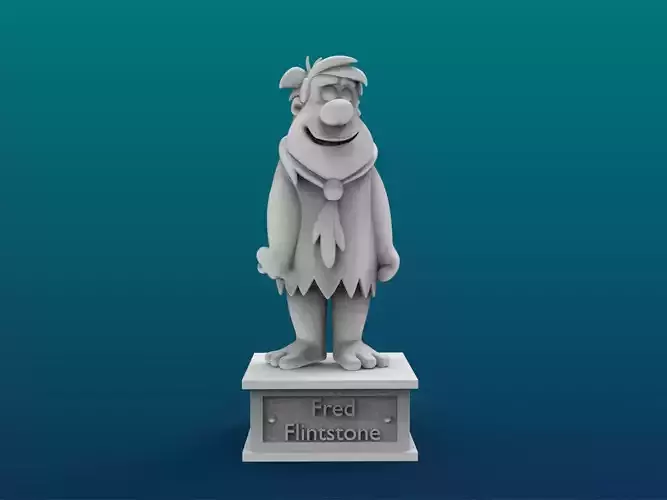 Fred Flintstone Cartoon Figure Print 3D Printer