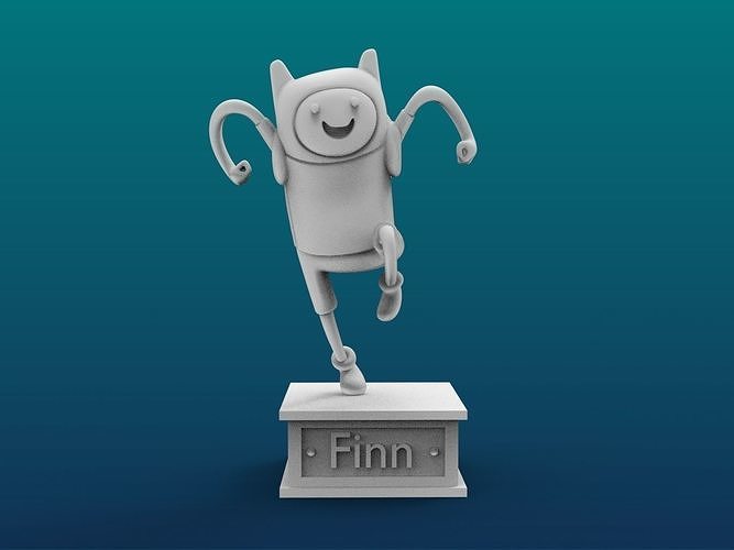 Finn Cartoon Figure Print 3D Printer 3D print model
