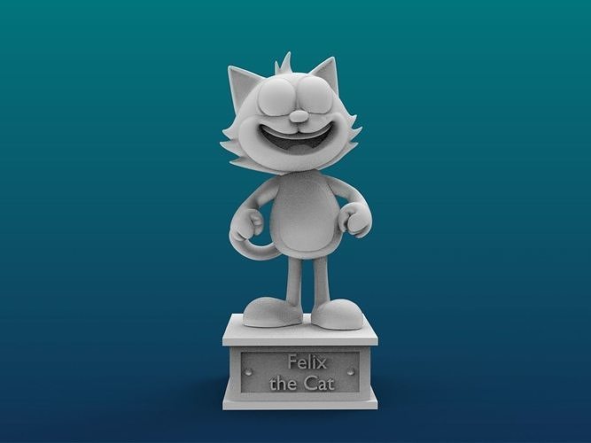 Felix the Cat Cartoon Figure Print 3D Printer 3D print model