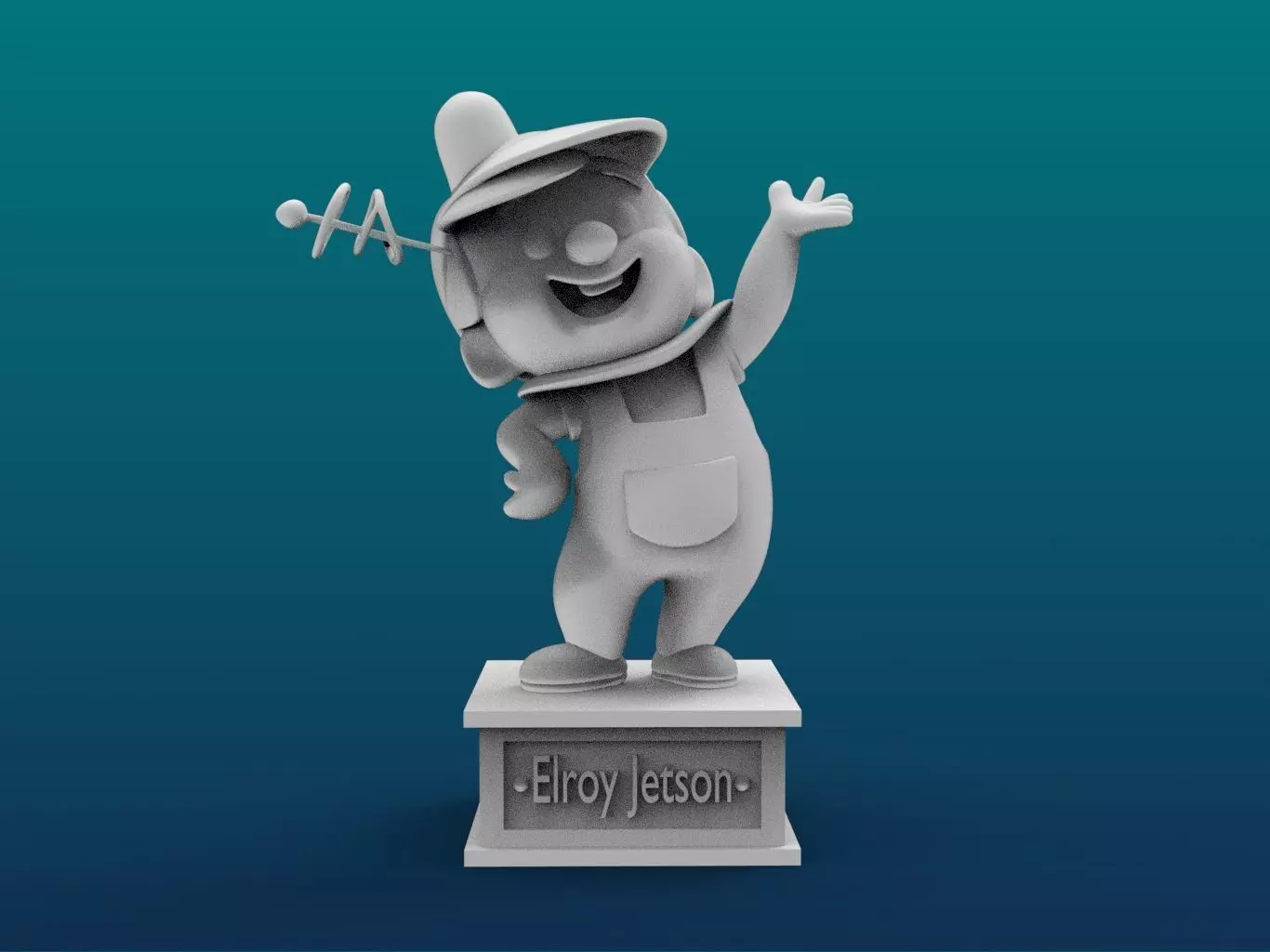 Elroy Jetson Cartoon Figure Print 3D Printer 3D print model