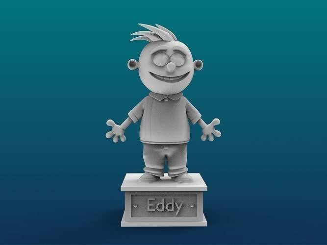 Eddy Cartoon Figure Print 3D Printer 3D print model