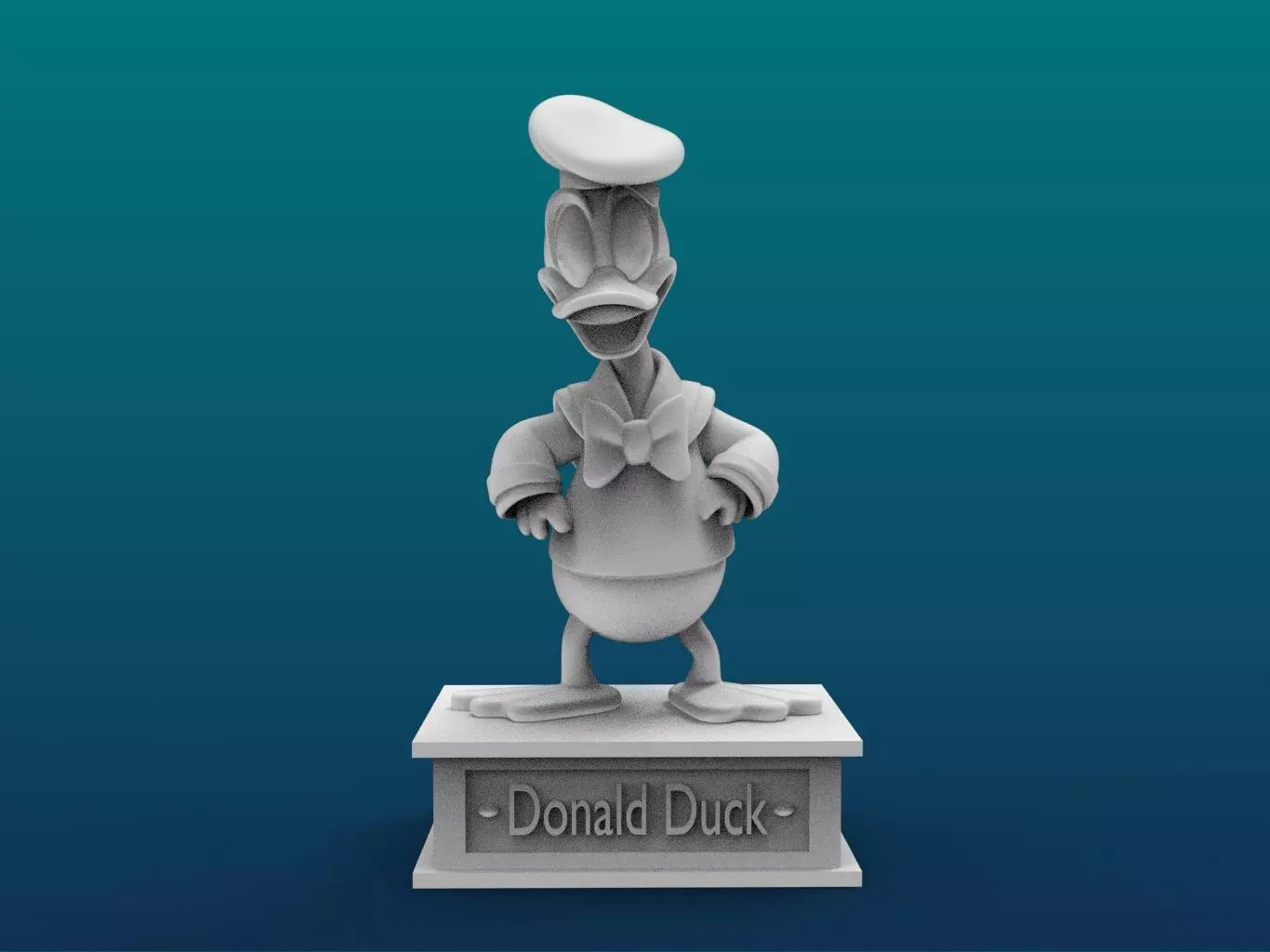 Donald Duck Cartoon Figure Print 3D Printer 3D print model_0