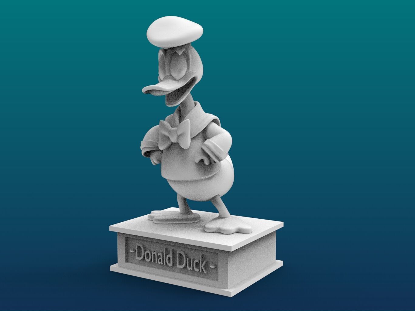 Donald Duck Cartoon Figure Print 3D Printer 3D print model_2
