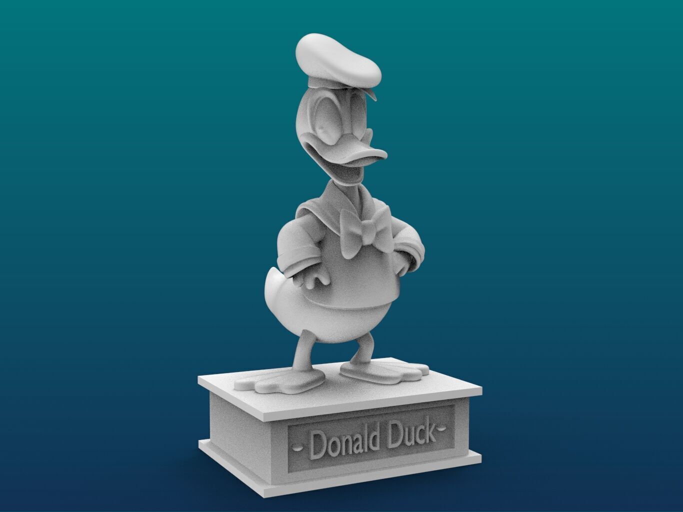 Donald Duck Cartoon Figure Print 3D Printer 3D print model_1
