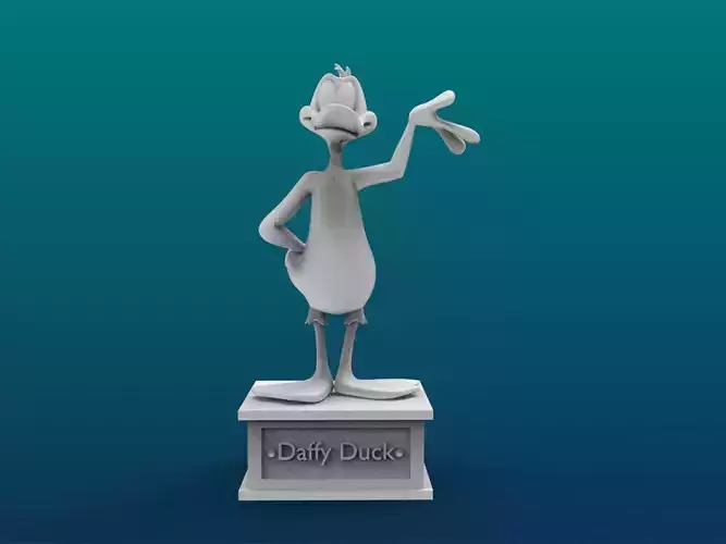 Daffy Duck Cartoon Figure Print 3D Printer 3D print model