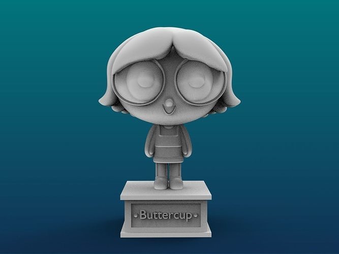 Buttercup Cartoon Figure Print 3D Printer 3D print model