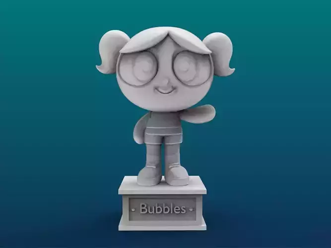 Bubbles Cartoon Figure Print 3D Printer