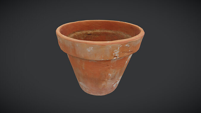 Terracotta Pot 2 Free low-poly 3D model