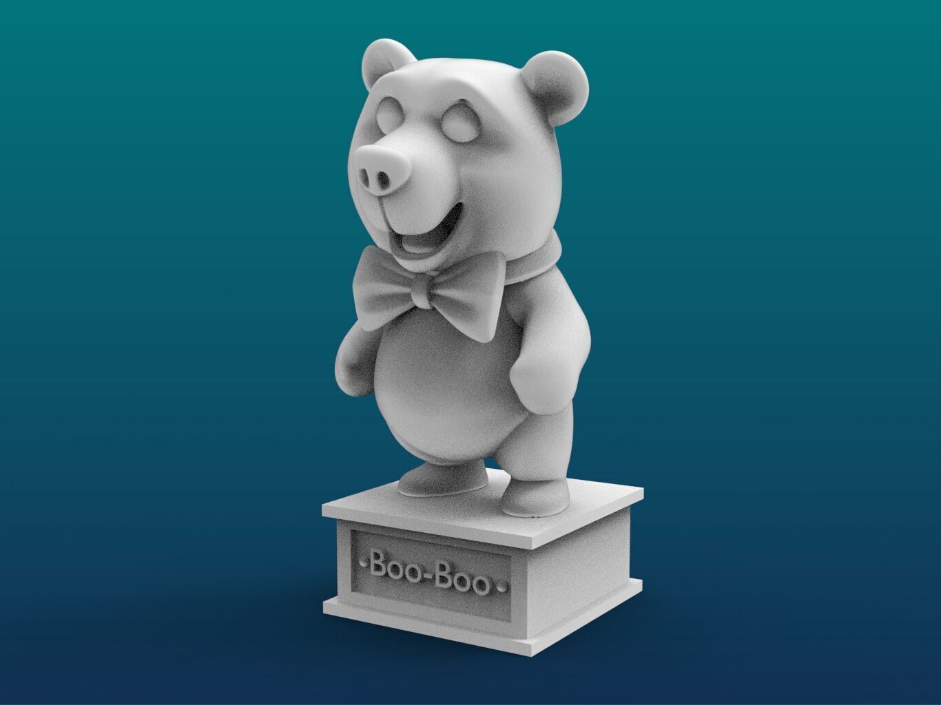 Boo-Boo Cartoon Figure Print 3D Printer 3D print model_2