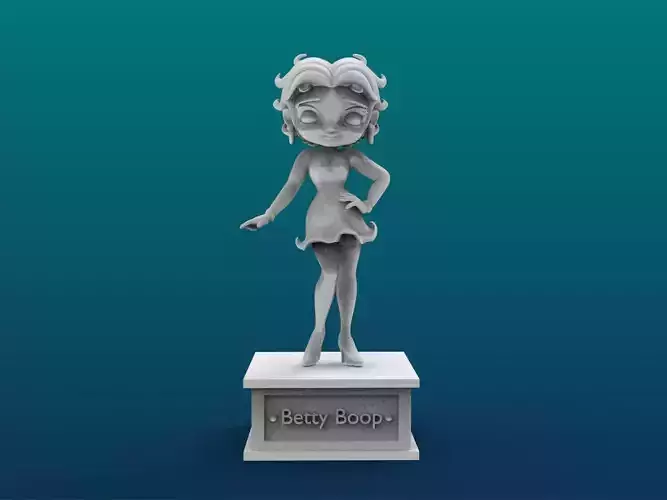 Betty Boop Cartoon Figure Print 3D Printer