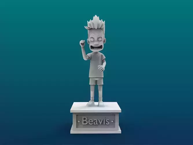 Beavis Cartoon Figure Print 3D Printer