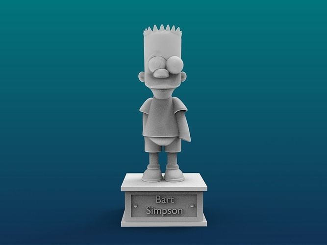 Bart Simpson Cartoon Figure Print 3D Printer 3D print model