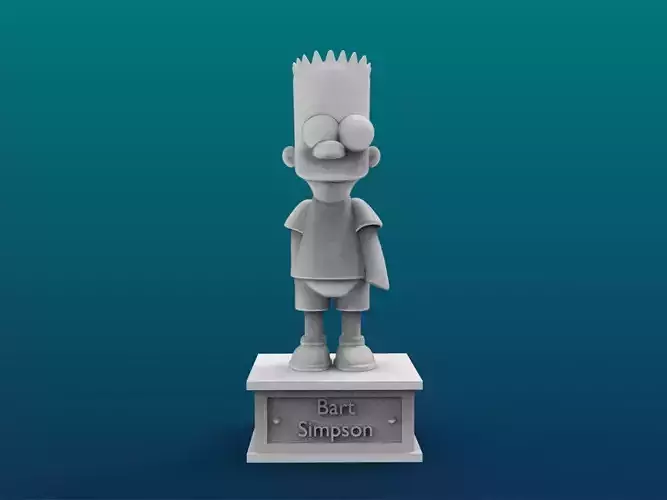 Bart Simpson Cartoon Figure Print 3D Printer