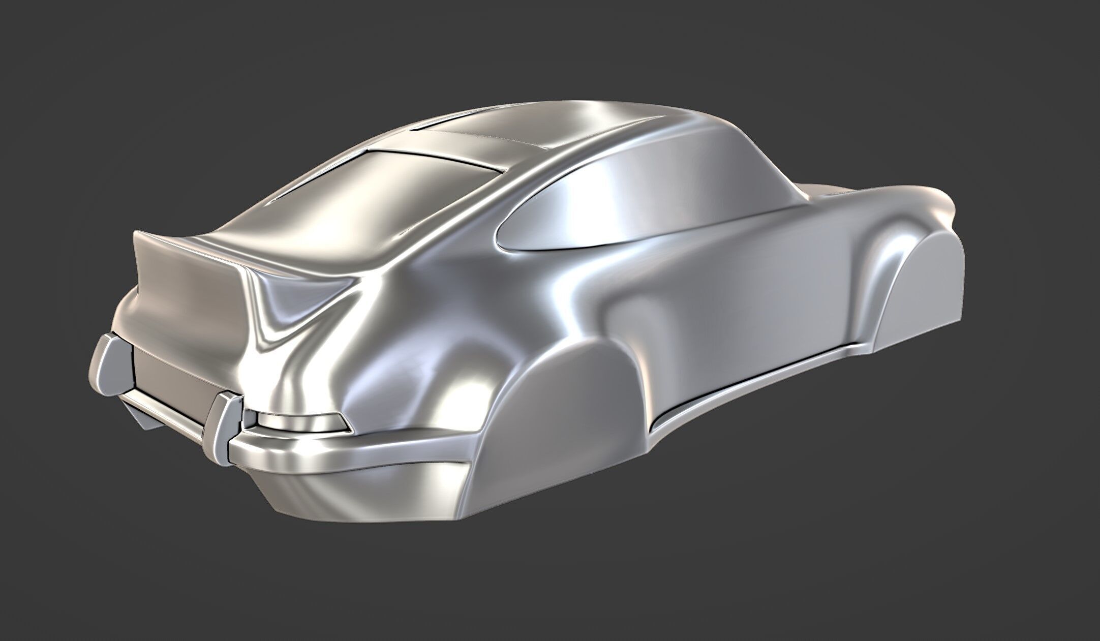 Porsche Singer 911 Speedform Stylized 3D print model_5