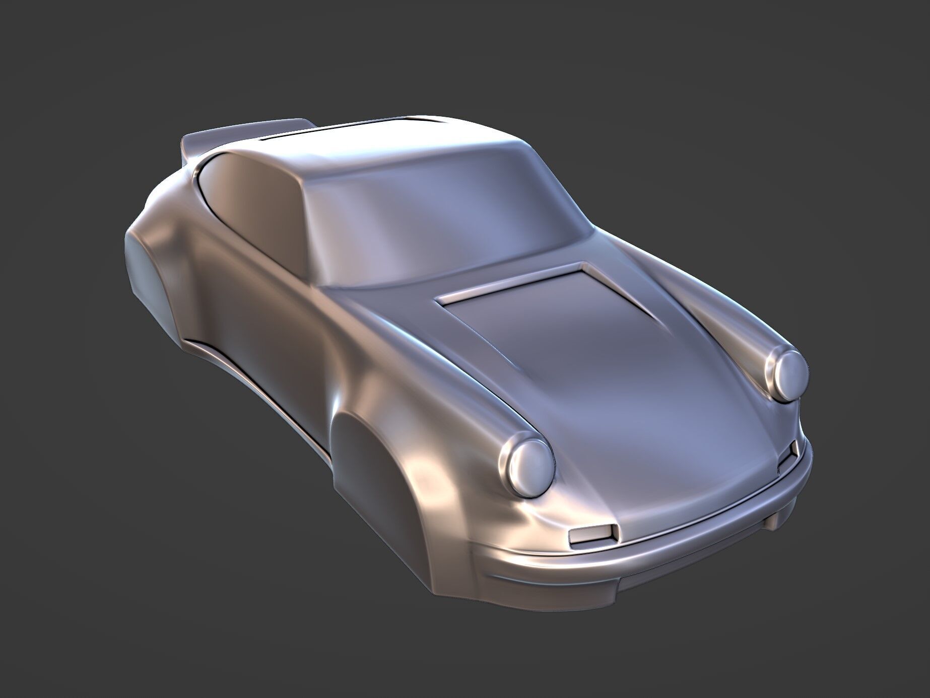 Porsche Singer 911 Speedform Stylized 3D print model_4