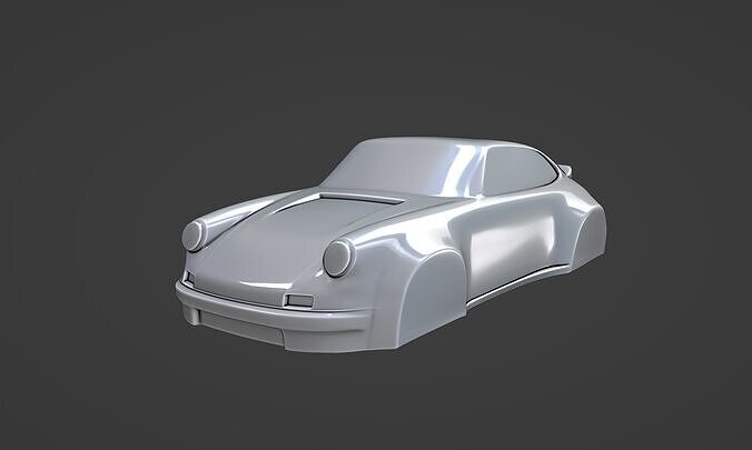 Porsche Singer 911 Speedform Stylized 3D print model