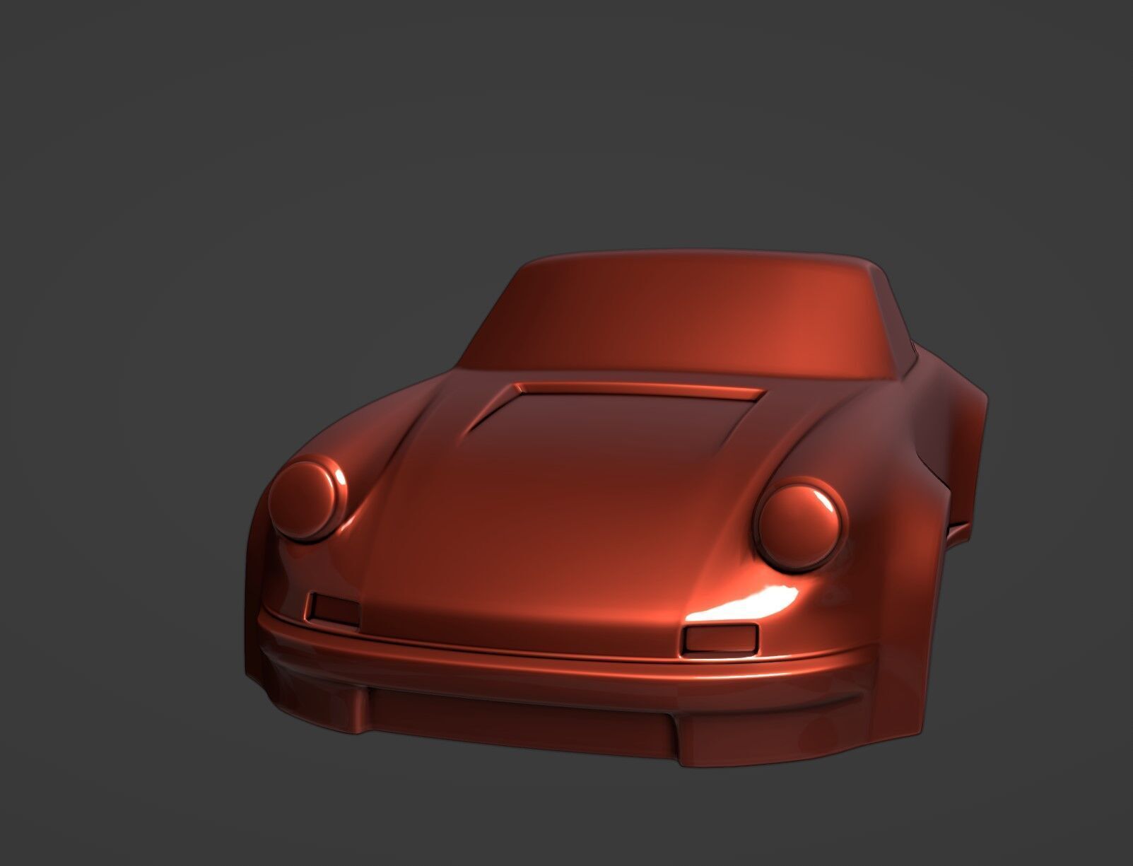Porsche Singer 911 Speedform Stylized 3D print model_6
