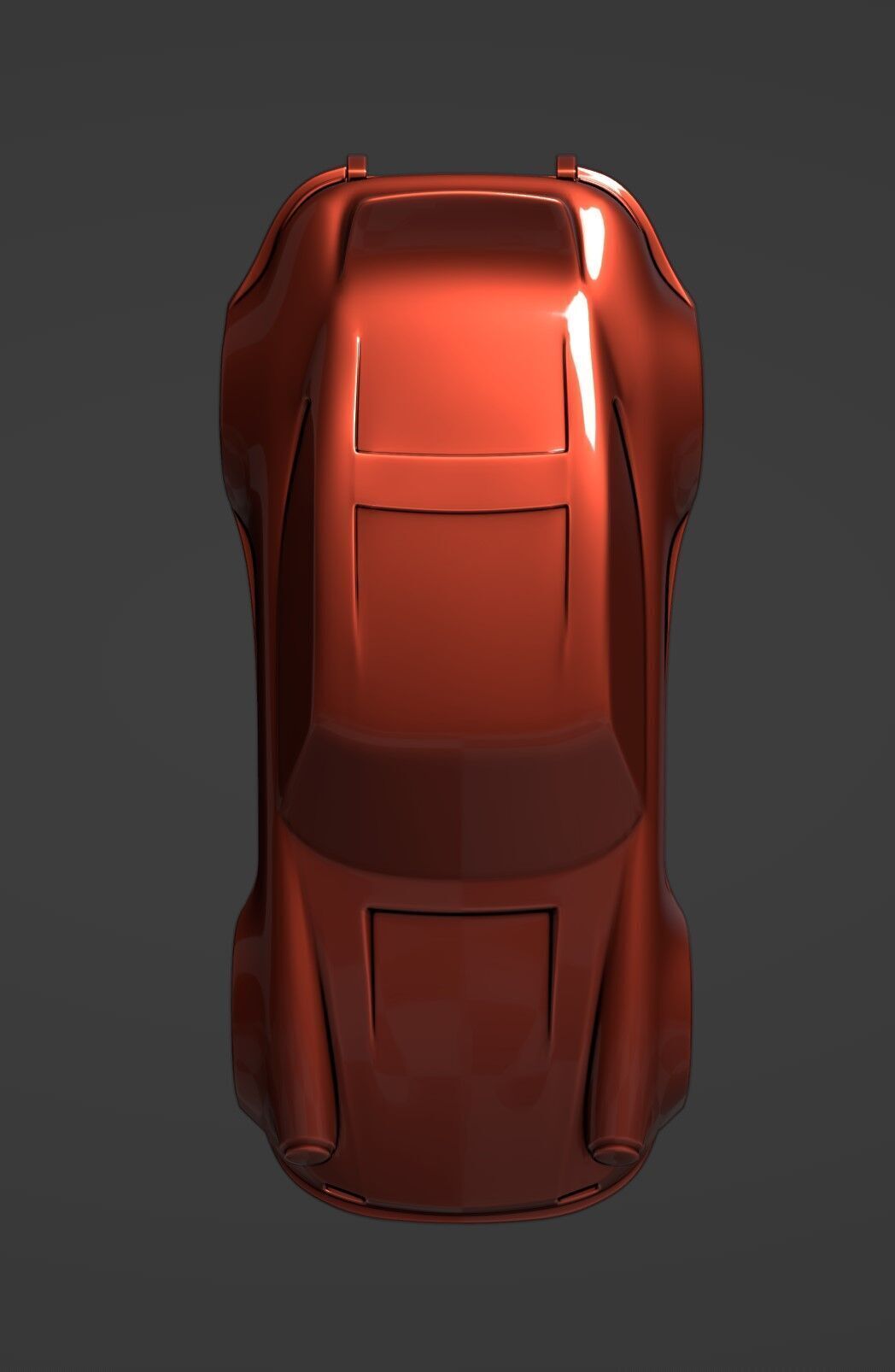 Porsche Singer 911 Speedform Stylized 3D print model_8