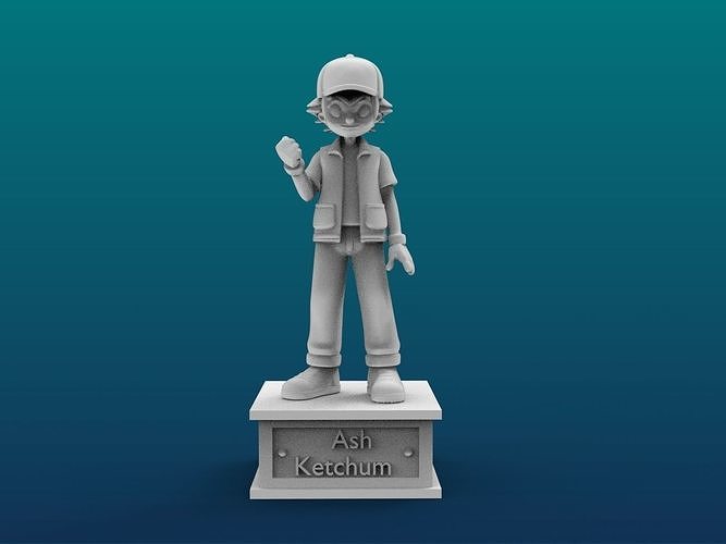 Ash Ketchum Cartoon Figure Print 3D Printer 3D print model