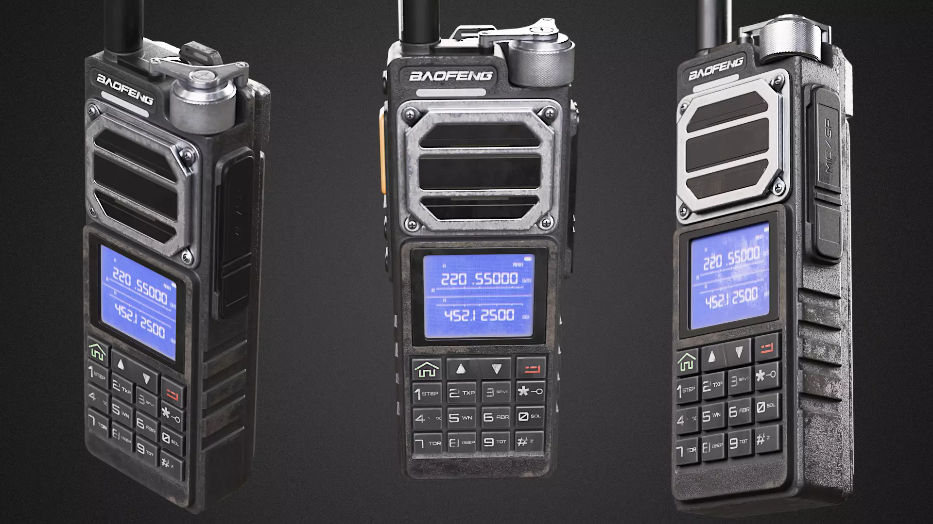 Baofeng UV-25 Max Radio Low-poly 3D model_0