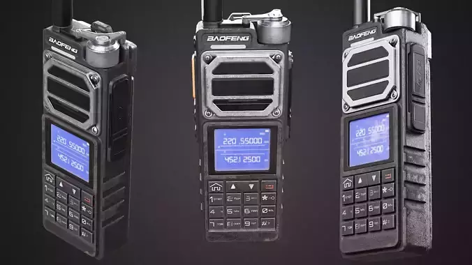 Baofeng UV-25 Max Radio Low-poly 3D model