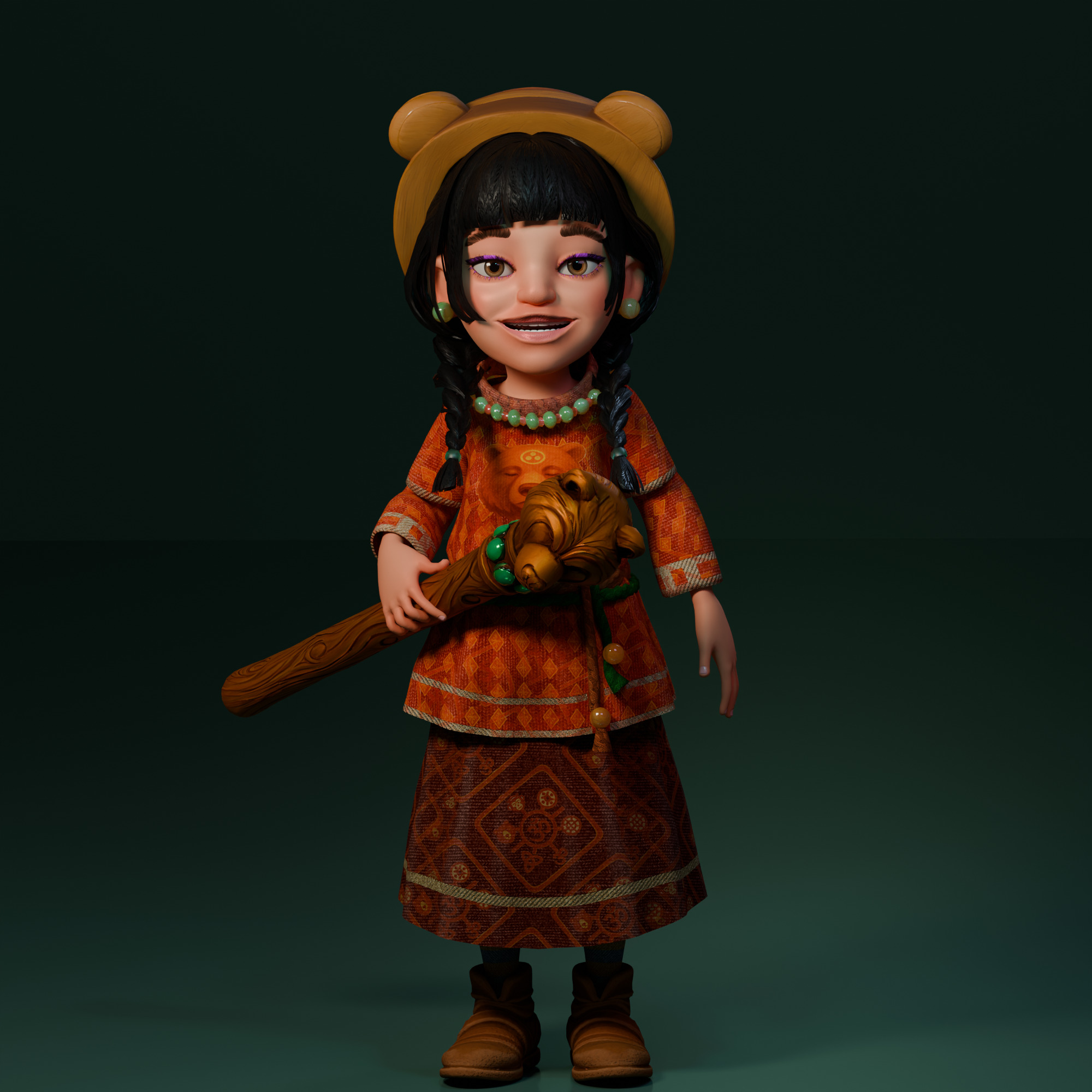 The Fa Family Stylized RPG Characters and Village World Pack Low-poly 3D model_28