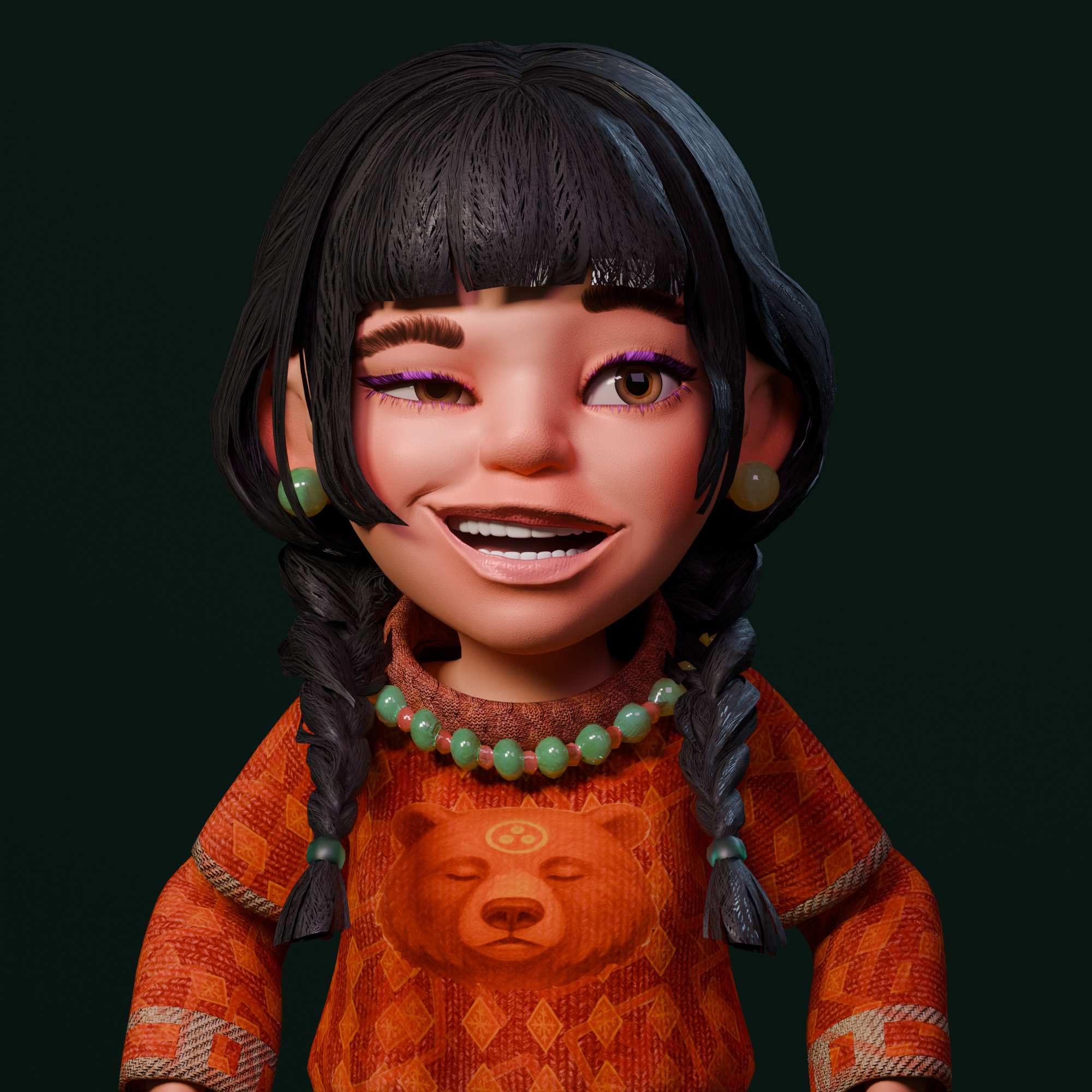 The Fa Family Stylized RPG Characters and Village World Pack Low-poly 3D model_29