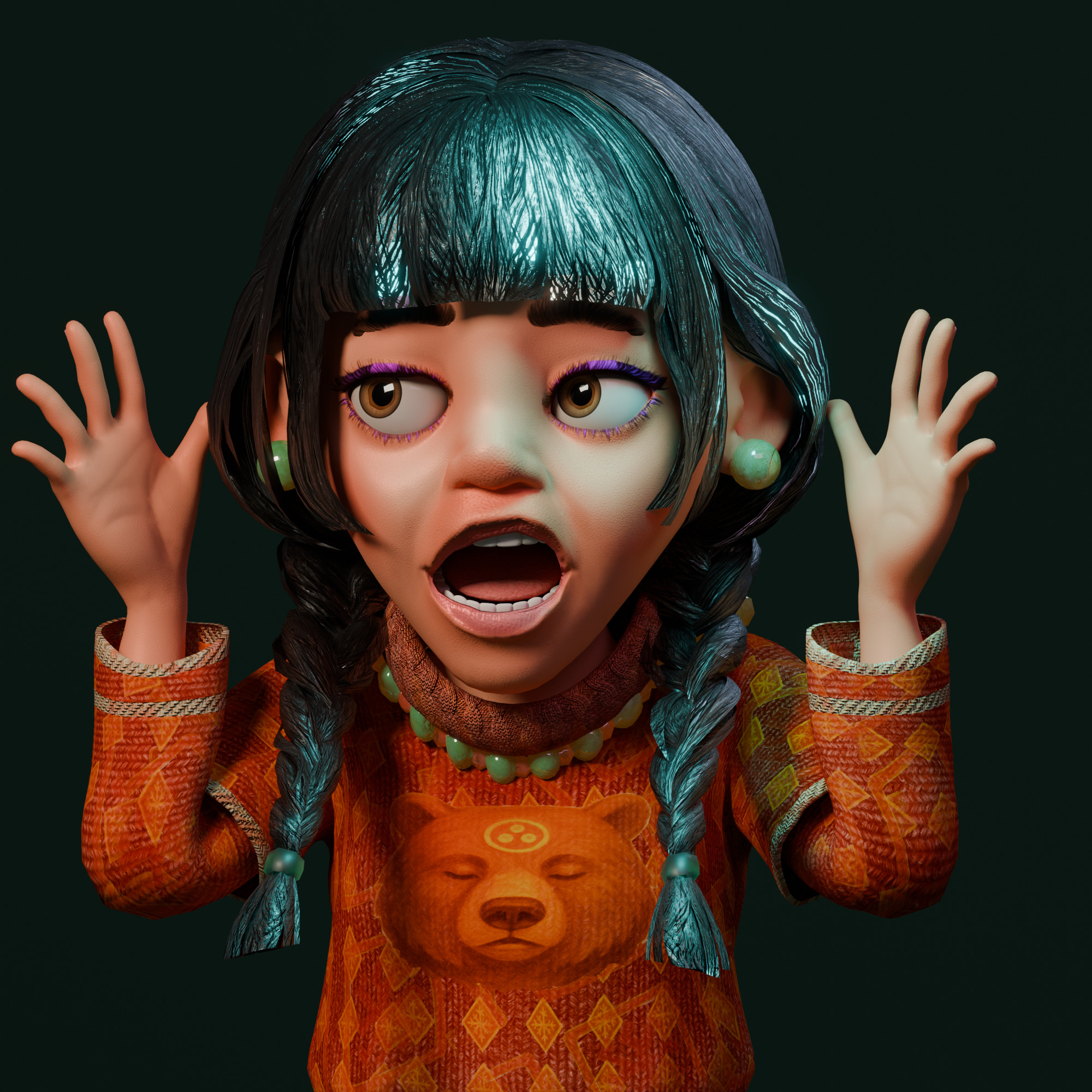 The Fa Family Stylized RPG Characters and Village World Pack Low-poly 3D model_31