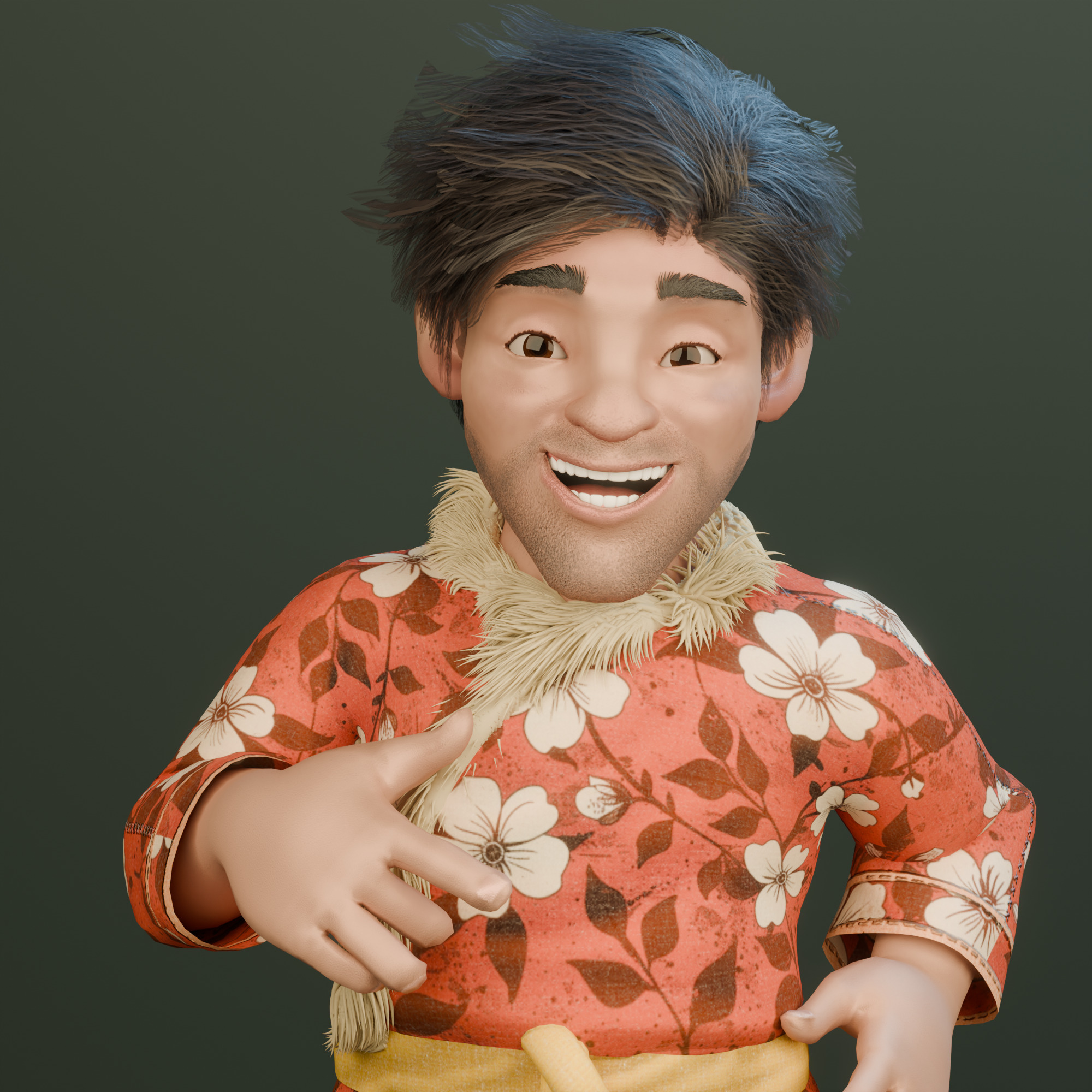 The Fa Family Stylized RPG Characters and Village World Pack Low-poly 3D model_9