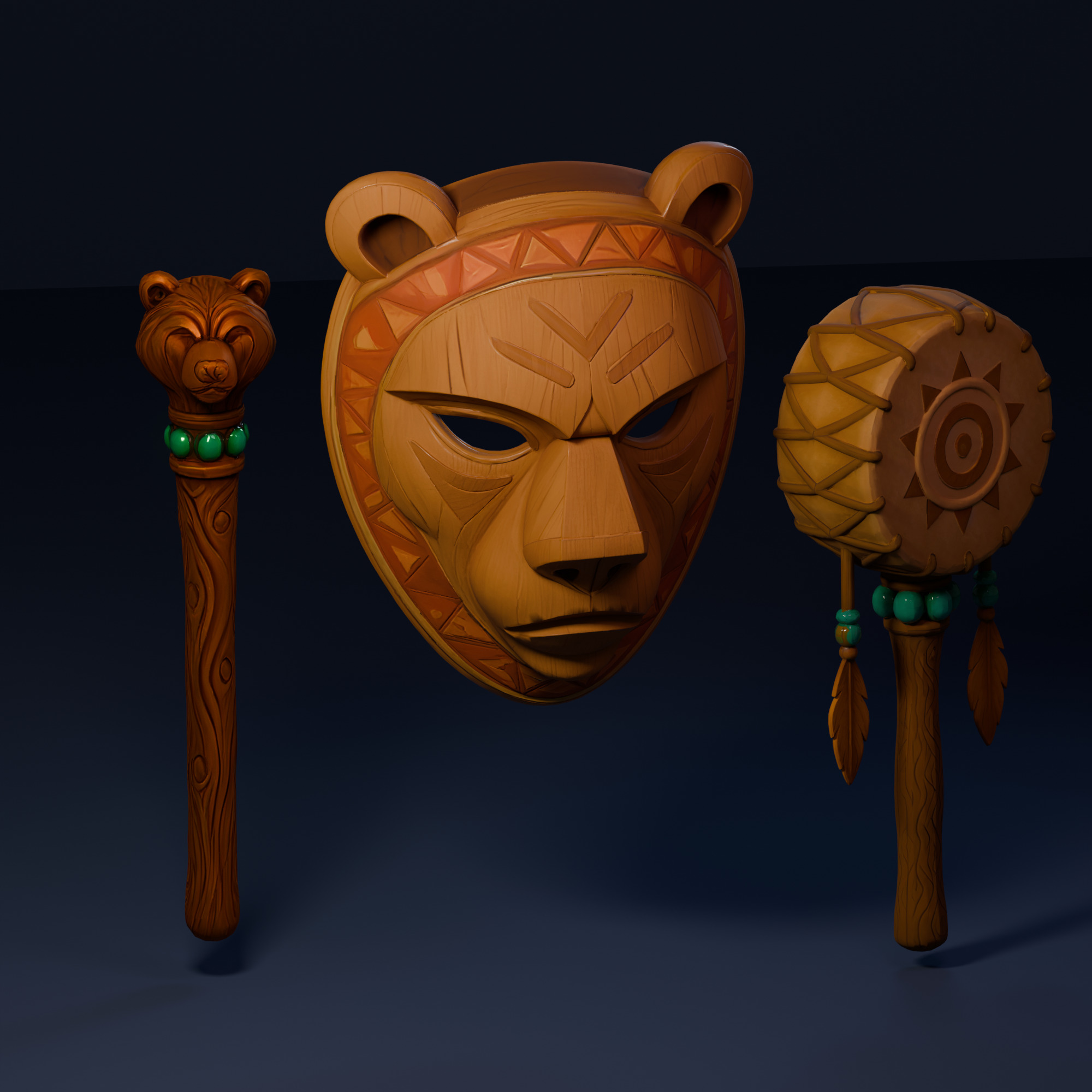 The Fa Family Stylized RPG Characters and Village World Pack Low-poly 3D model_30