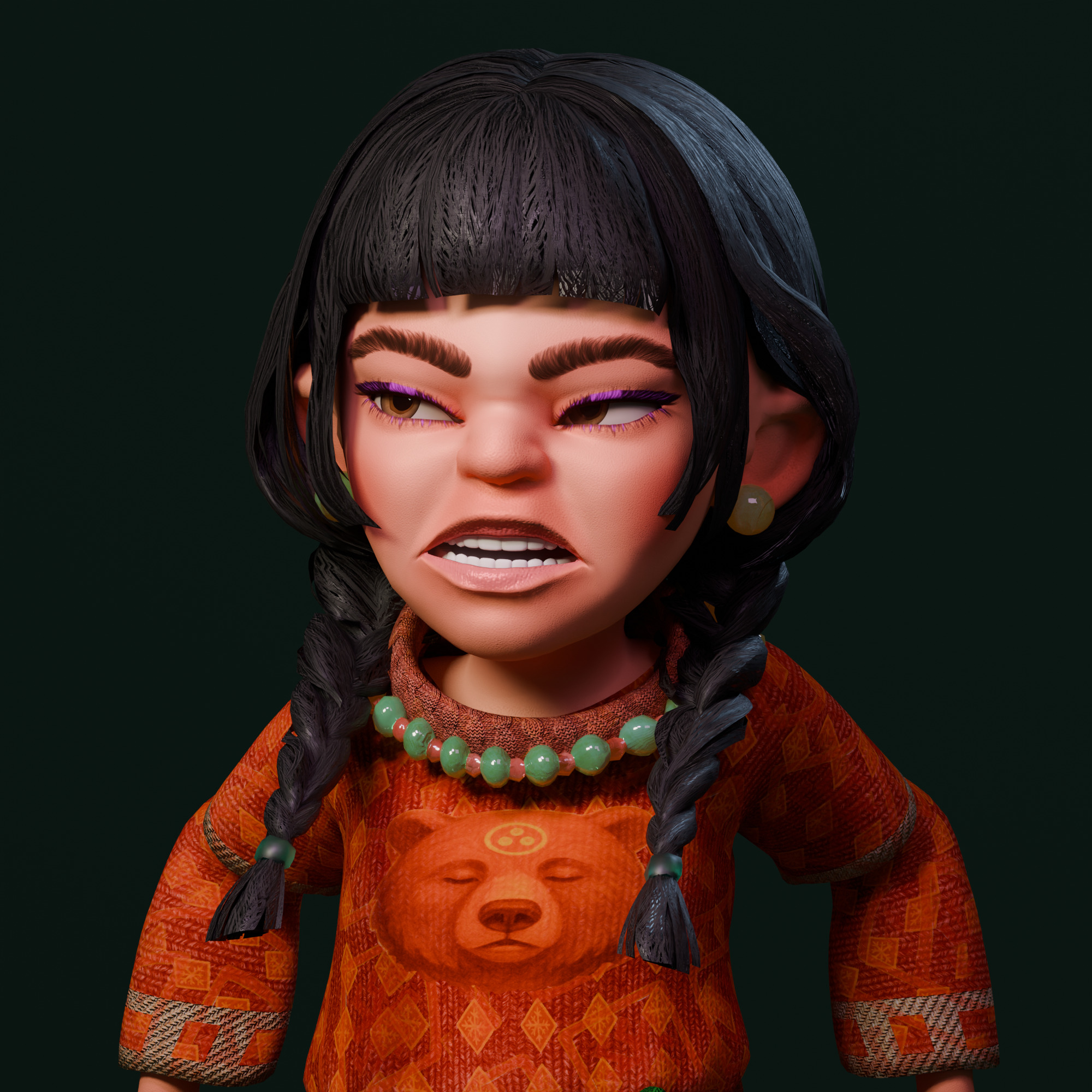 The Fa Family Stylized RPG Characters and Village World Pack Low-poly 3D model_33