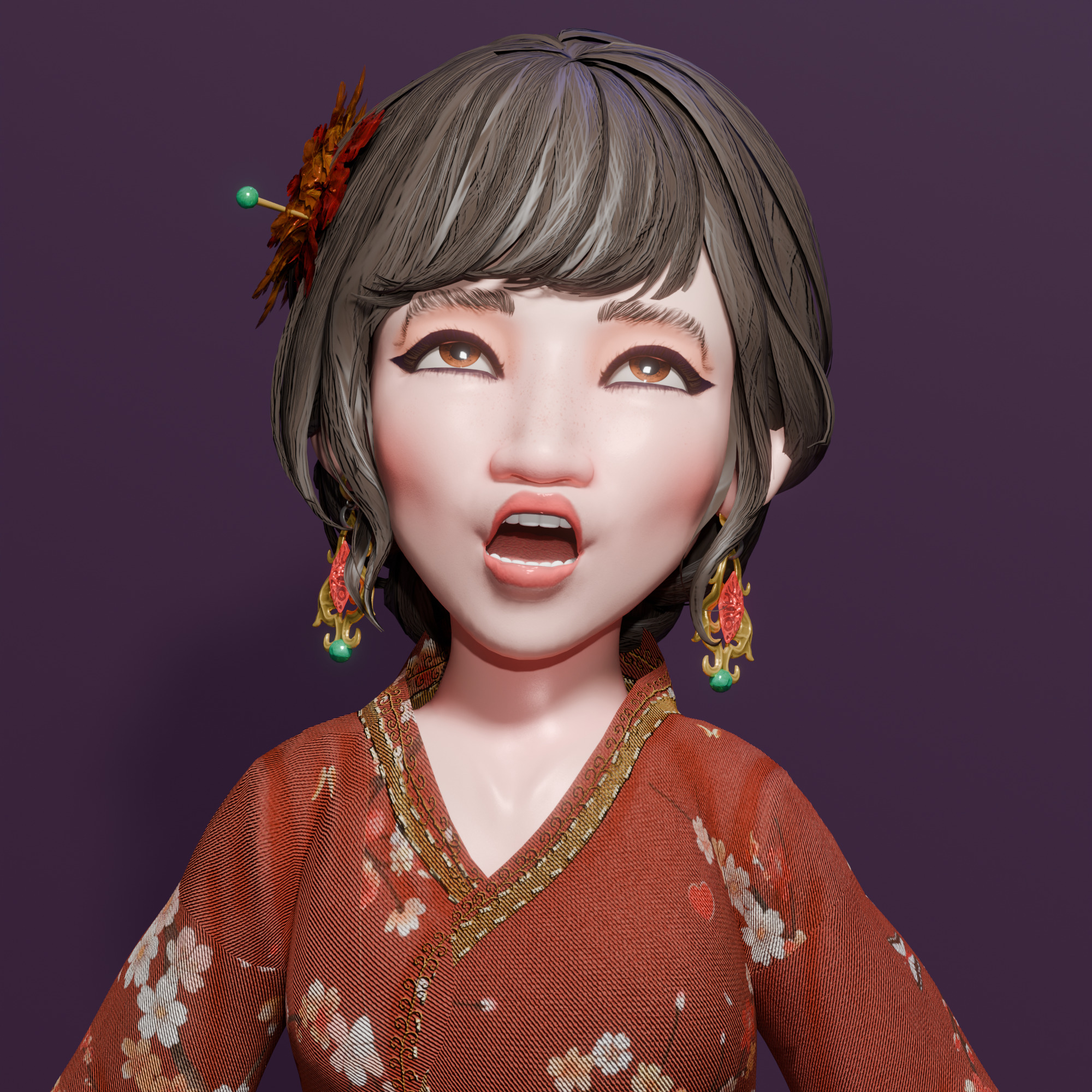 The Fa Family Stylized RPG Characters and Village World Pack Low-poly 3D model_13