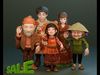 The Fa Family  Stylized RPG Characters and Village World Pack Low-poly 3D model_1