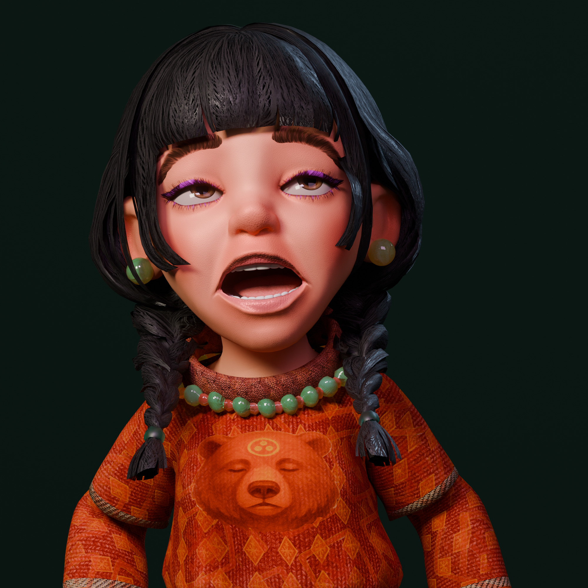 The Fa Family Stylized RPG Characters and Village World Pack Low-poly 3D model_34