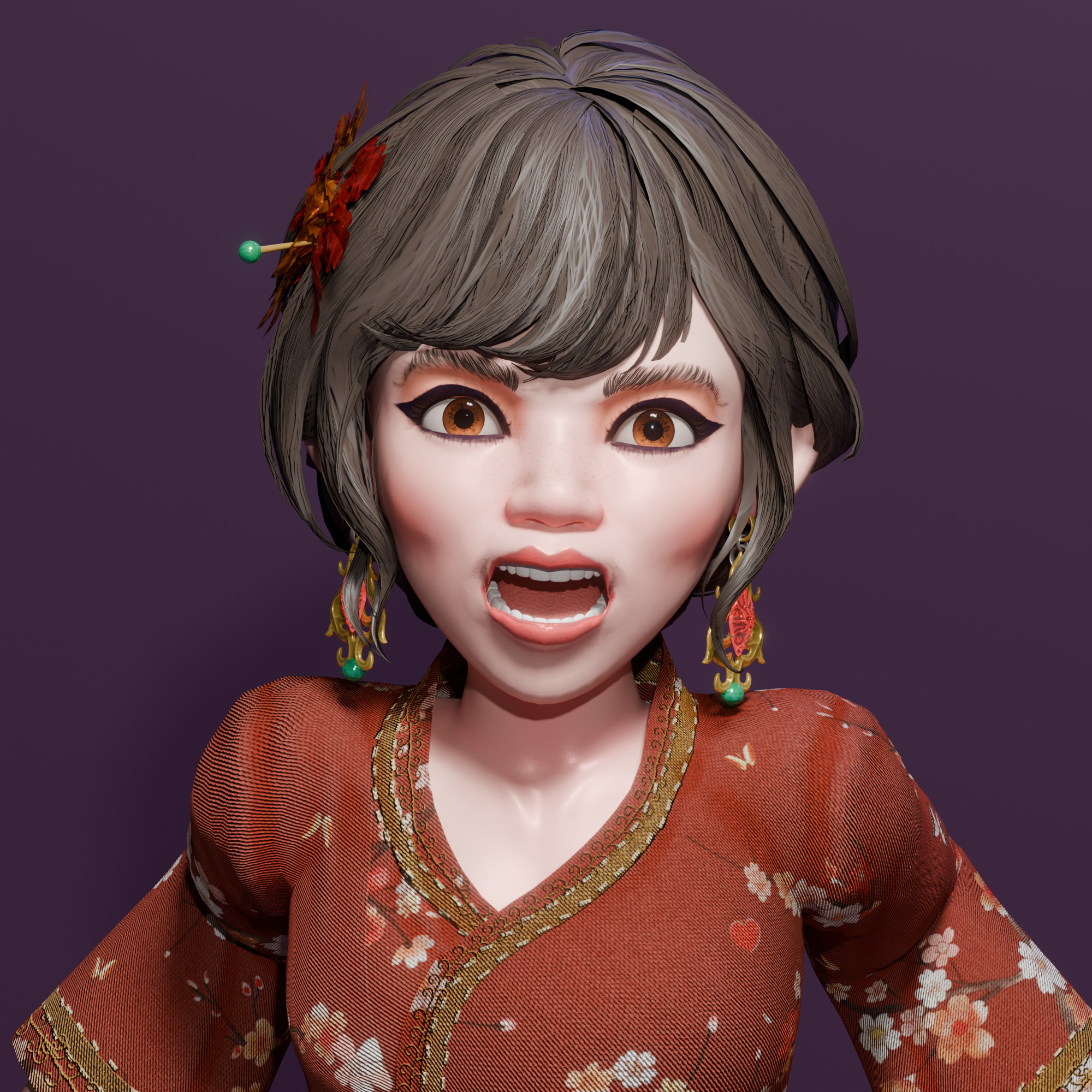 The Fa Family Stylized RPG Characters and Village World Pack Low-poly 3D model_14