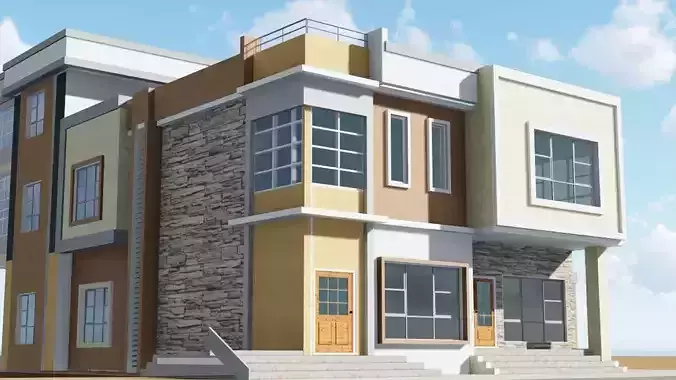 Modern Villa Design Project A98 SketchUp DWG
