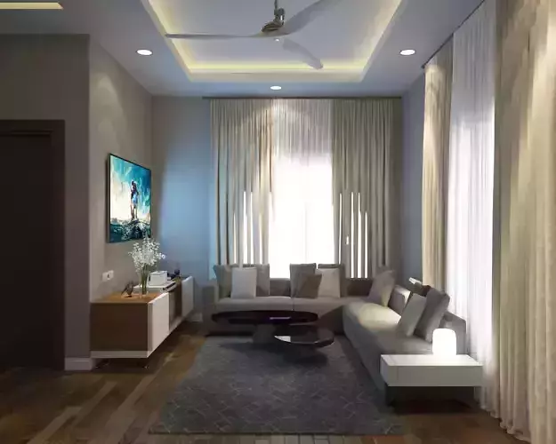 Restaurant Interior Design Project A94 DWG and Renders