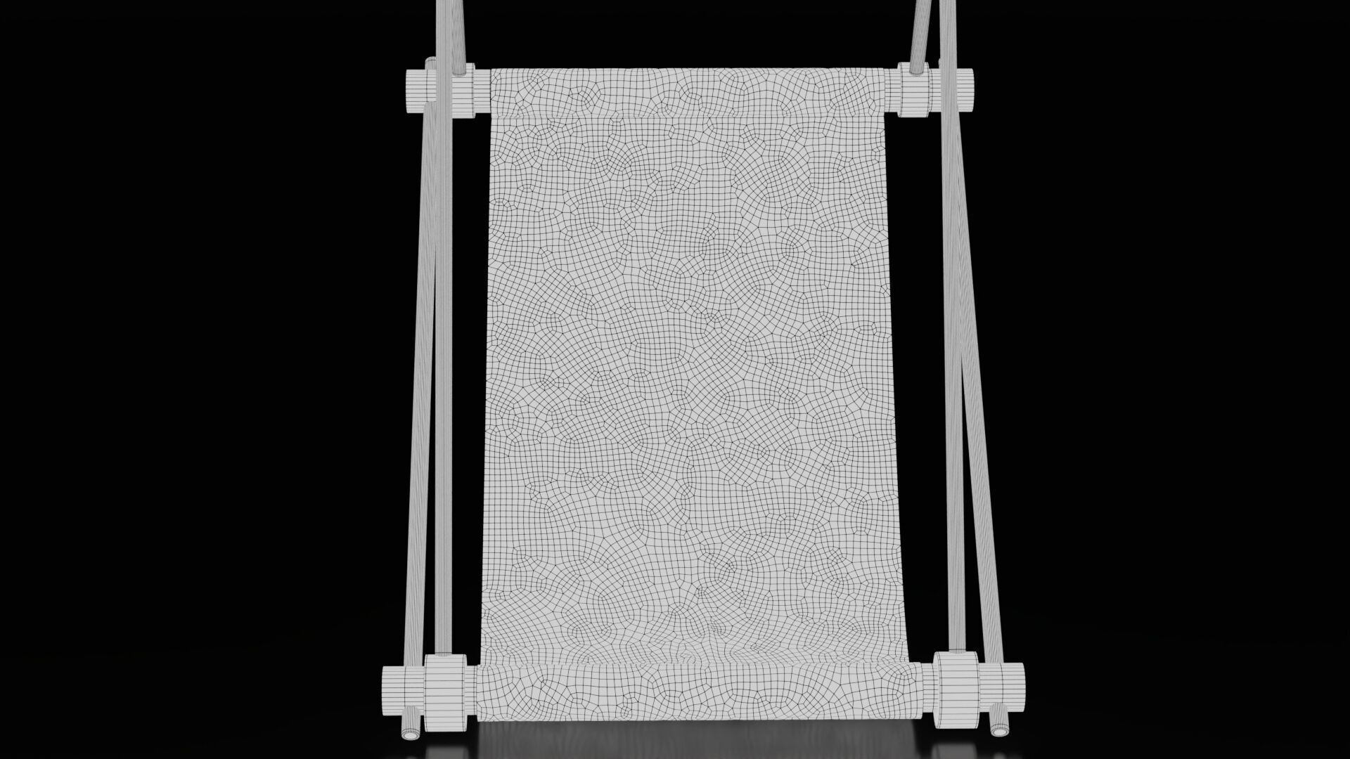 Hammock Low-poly 3D model_14