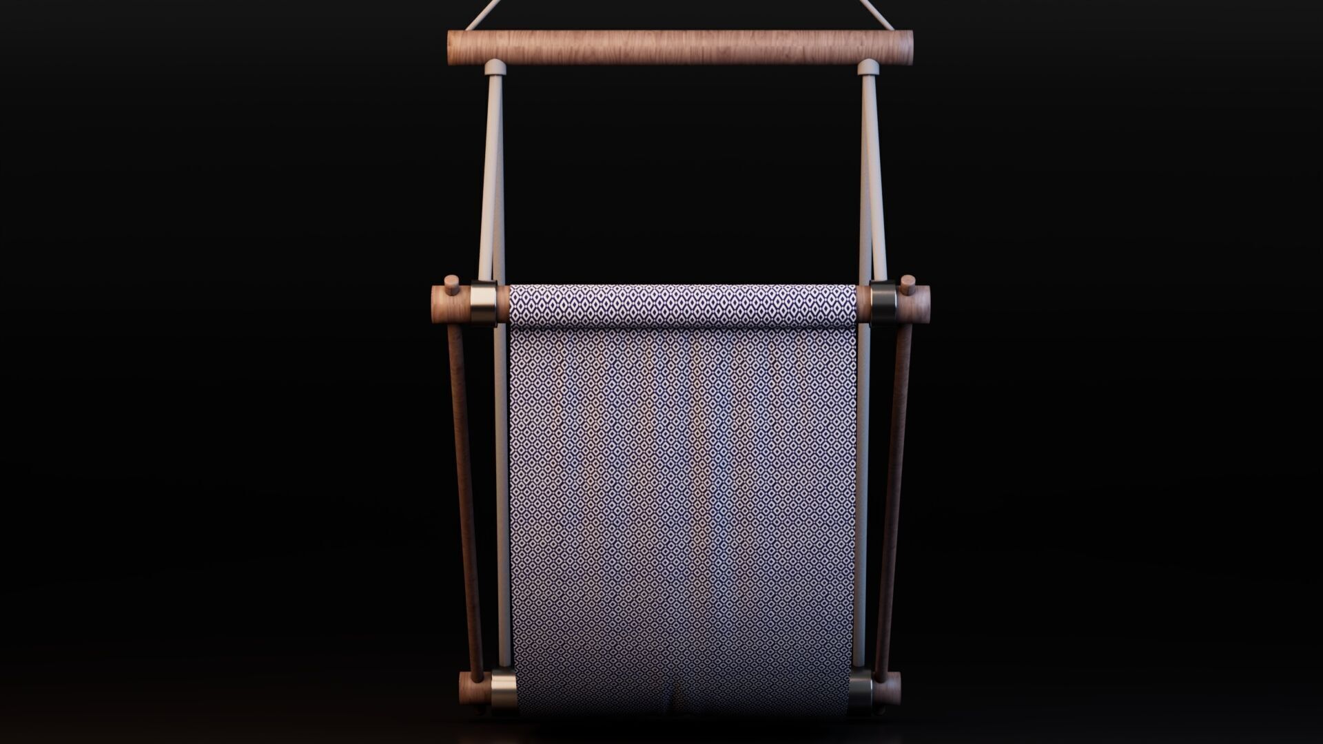 Hammock Low-poly 3D model_6
