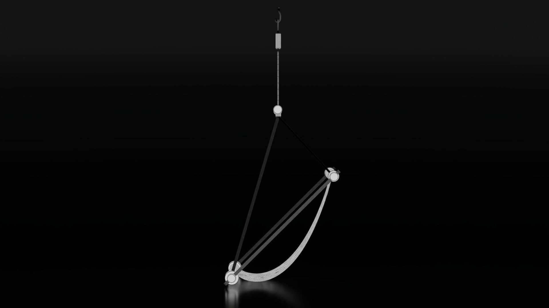 Hammock Low-poly 3D model_13