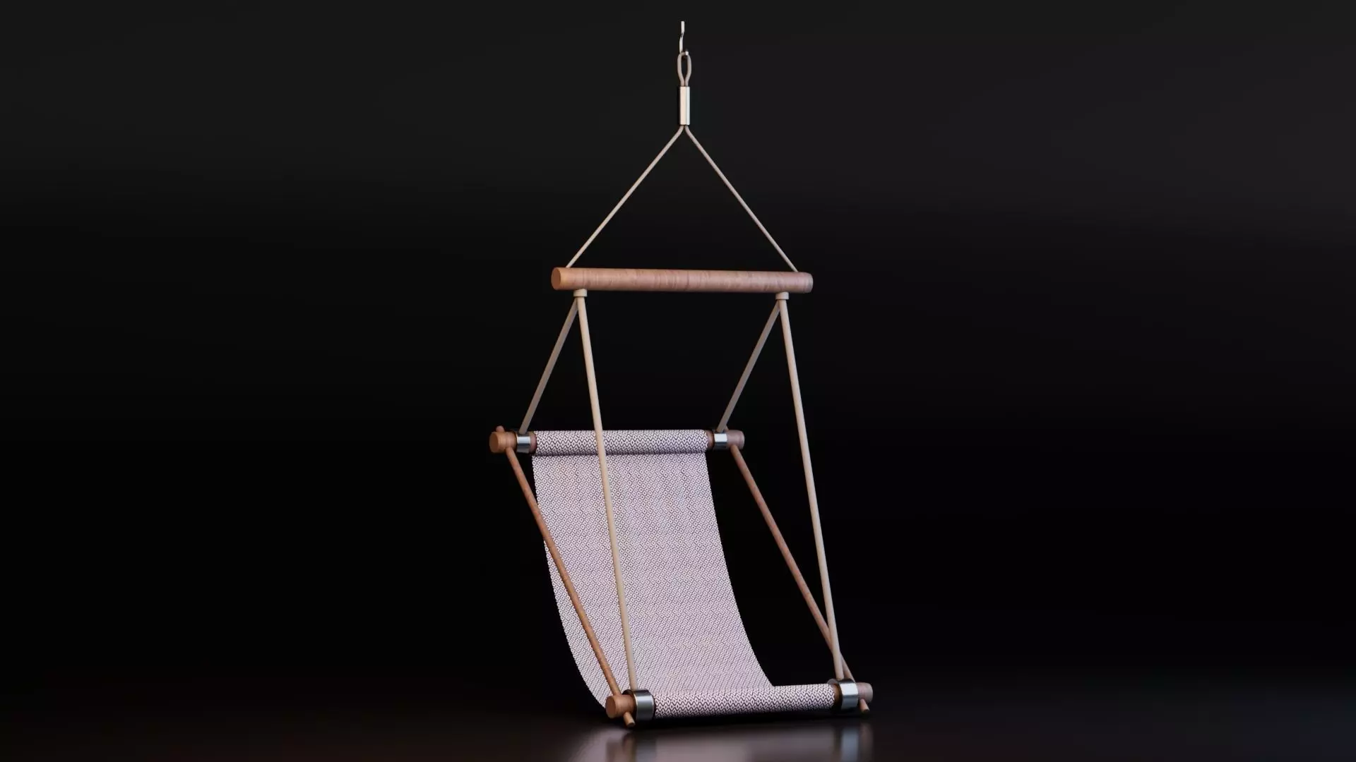 Hammock Low-poly 3D model_0