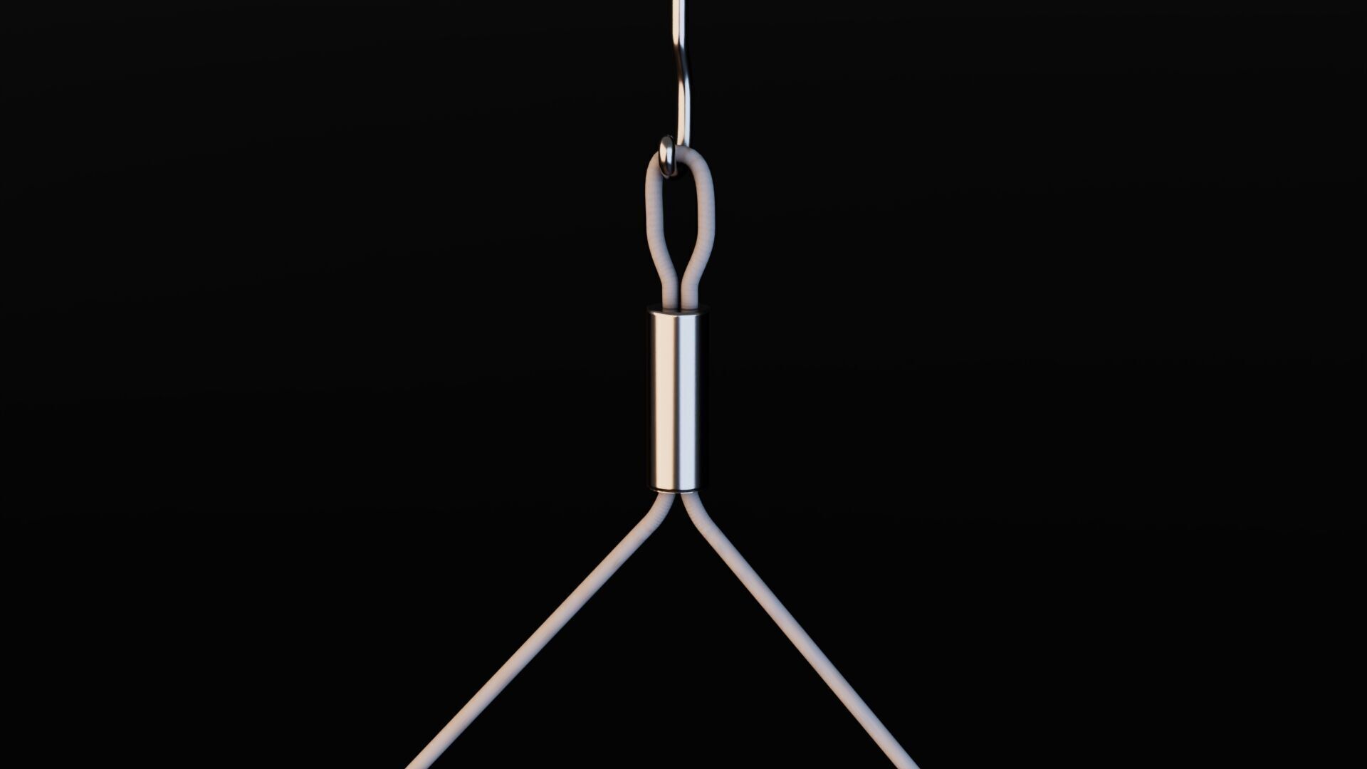 Hammock Low-poly 3D model_10