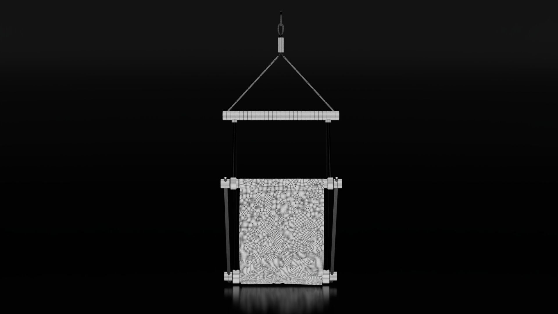Hammock Low-poly 3D model_12