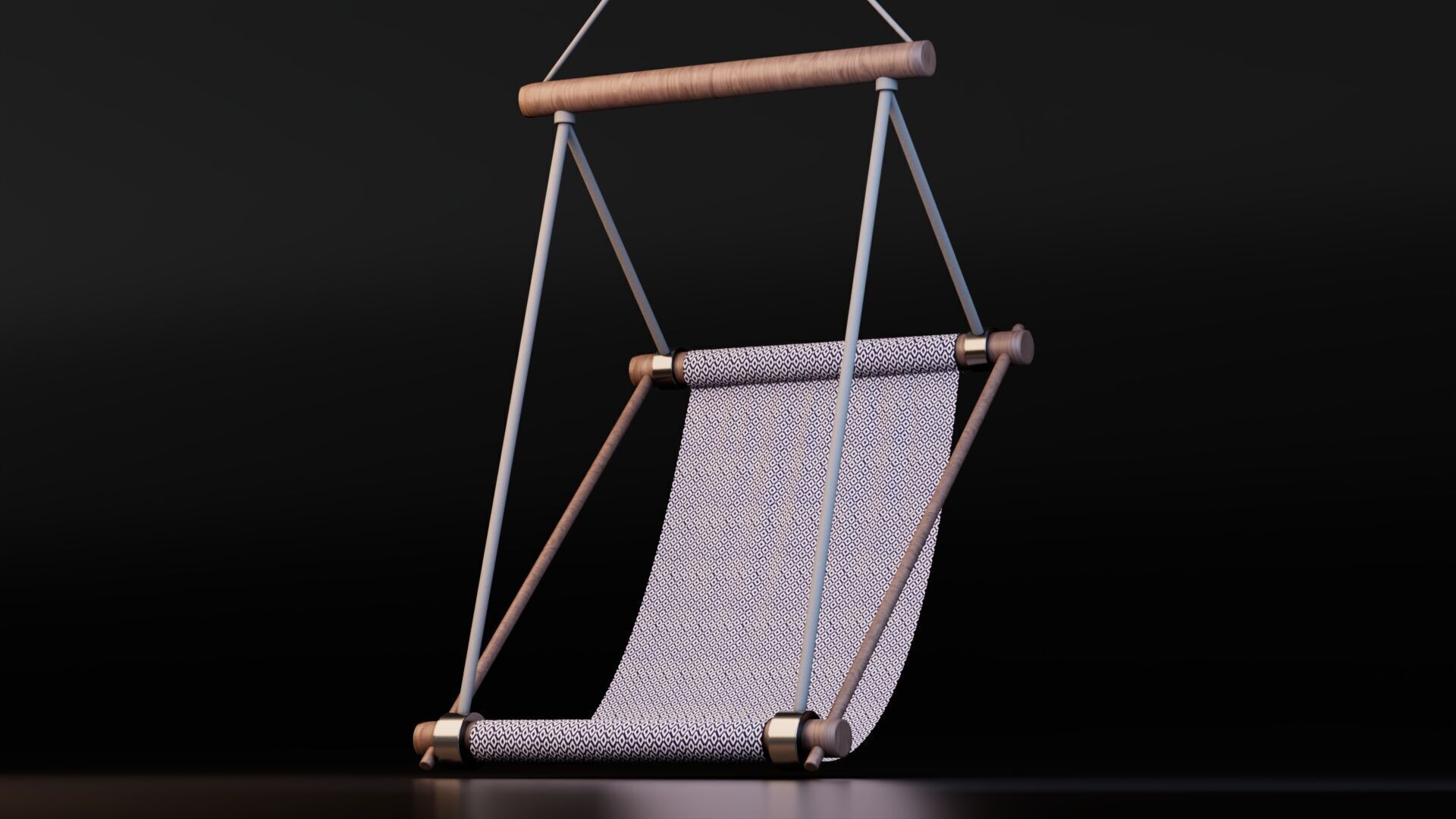 Hammock Low-poly 3D model_7
