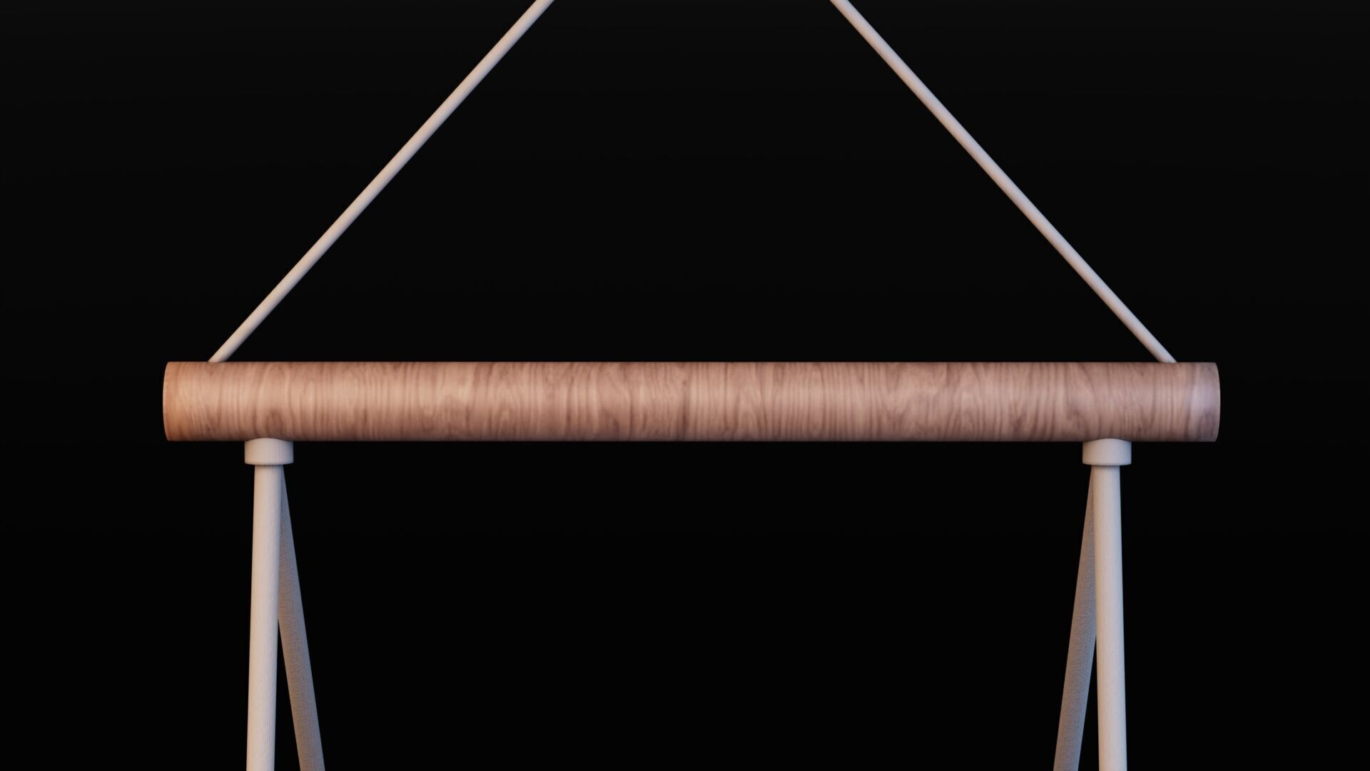 Hammock Low-poly 3D model_9