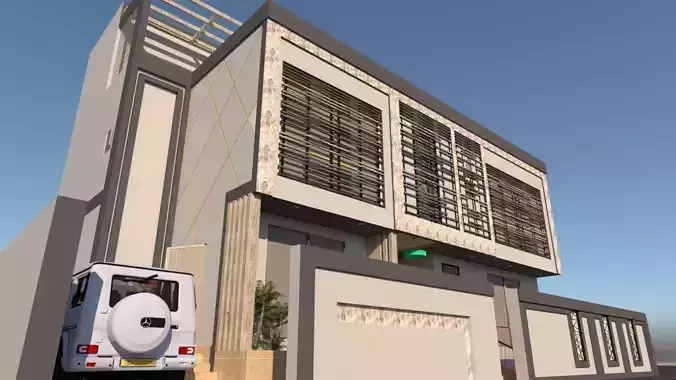 Modern Residential House Design Project A92 DWG SketchUp