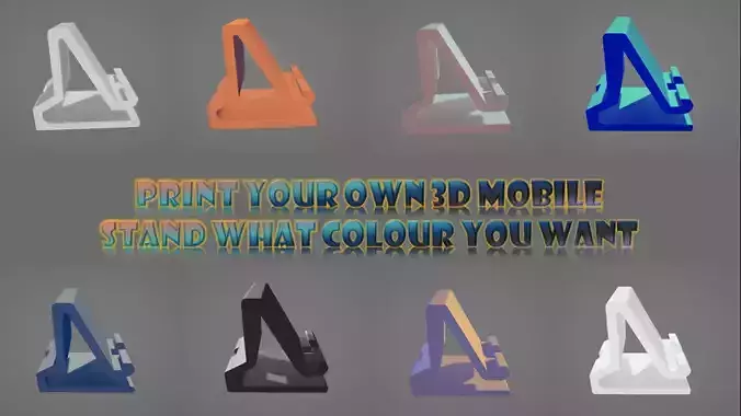 Mobile or Phone Stand - 3D Printable 3D print model