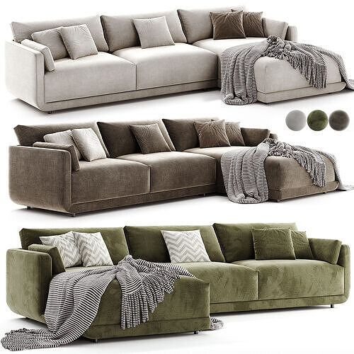 Come Around Sectional Sofa 3D model