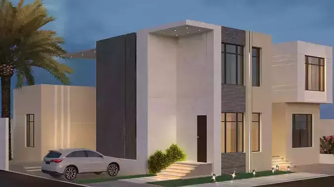 Modern Minimal Villa Design Project A89 DWG SketchUp